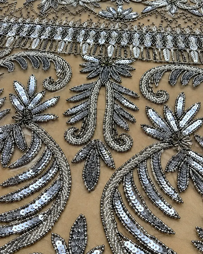 Hand Beaded fabric_10