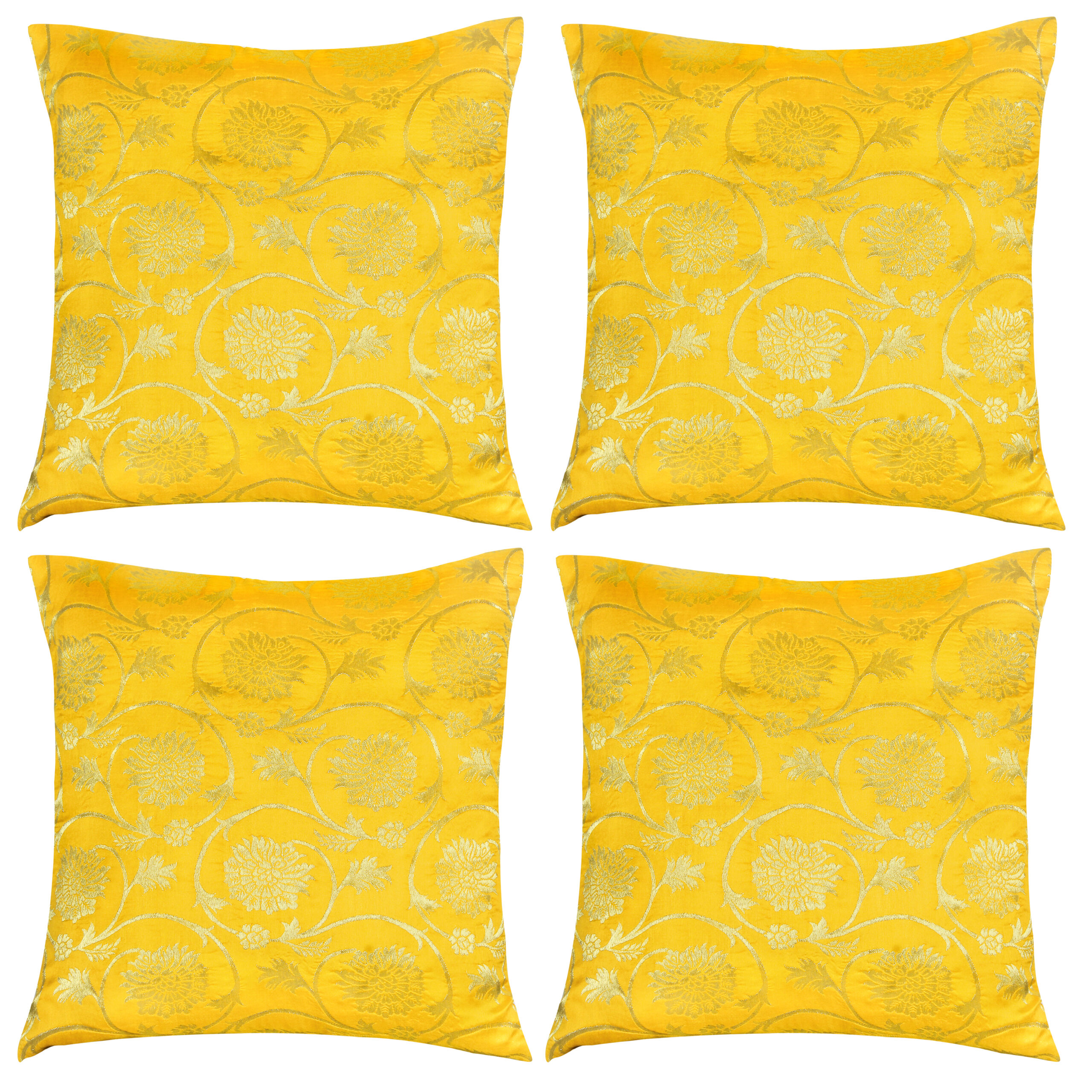 Nylon Jaquard Fabric, Hand Made  Pillow cover 16X16 inch size