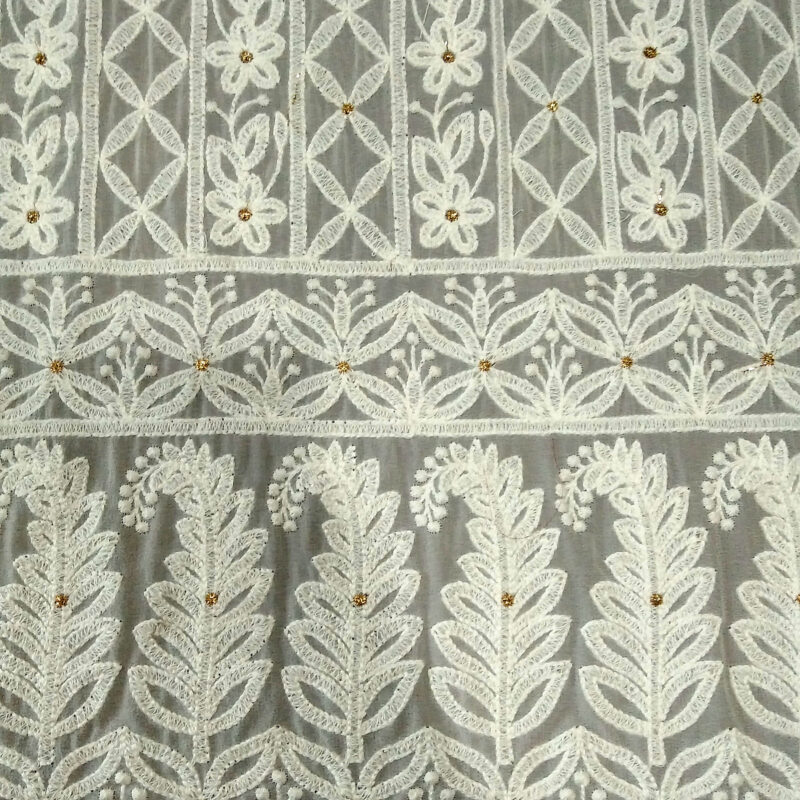 Lakhnavi Embroidery Fabric