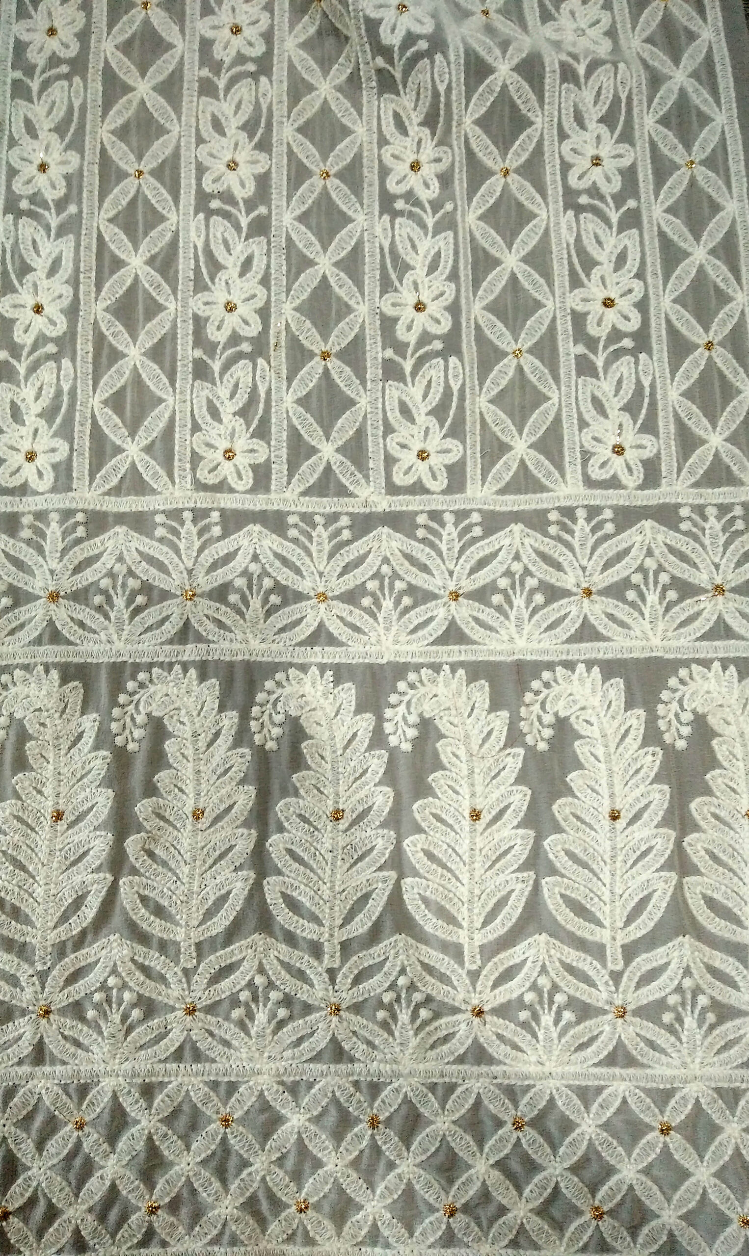 Lakhnavi Embroidery Fabric